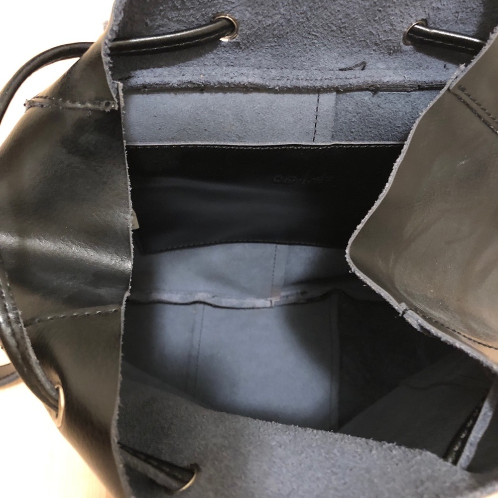 Co-lab Black Leather Mini Backpack - Picture 3 of 4